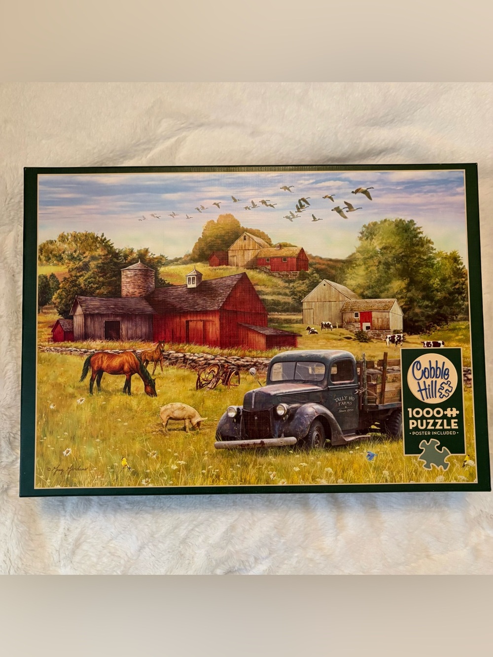 Cobble Hill Horse Farm scene Puzzle